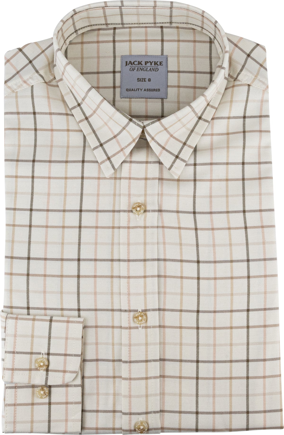 Jack Pyke Ladies Countryman Shirt - Large Brown Check | Kirkbourne Edition