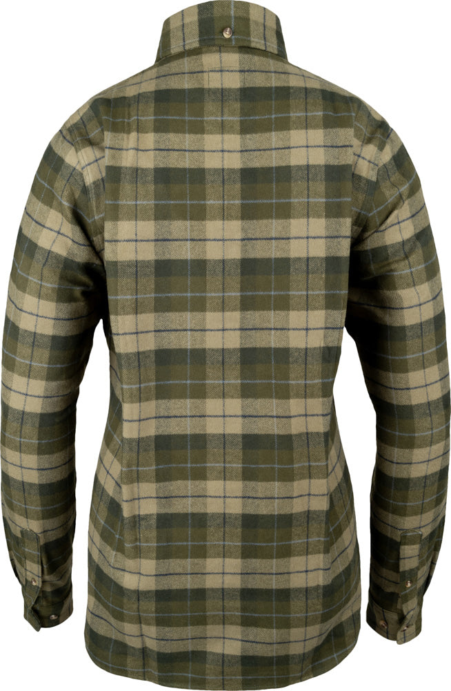 Jack Pyke Ladies Bleasdale Heavy Flannel Shirt - Green Check