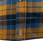Jack Pyke Ladies Bleasdale Heavy Flannel Shirt - Navy Russet Check