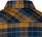 Jack Pyke Ladies Bleasdale Heavy Flannel Shirt - Navy Russet Check