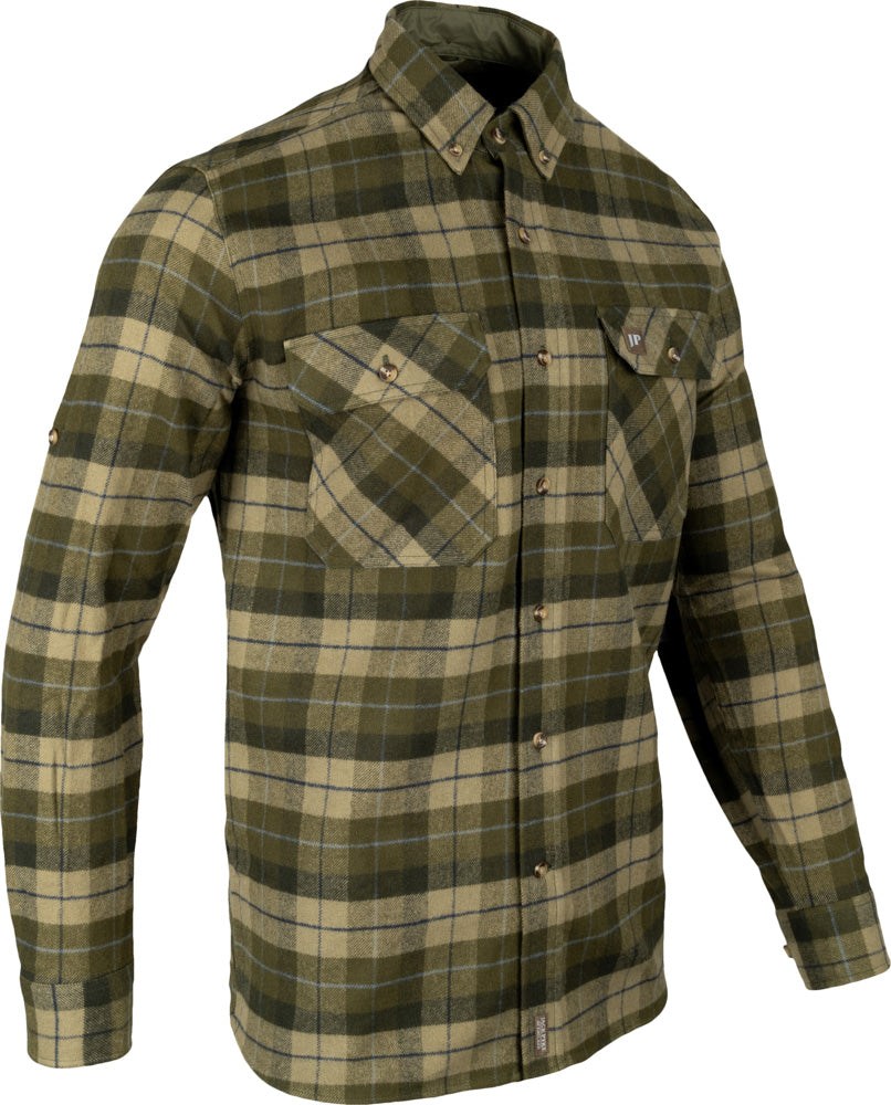 Jack Pyke Bleasdale Heavy Flannel Shirt - Green Check