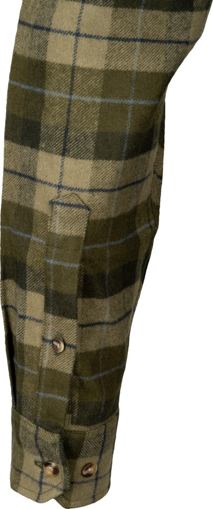 Jack Pyke Bleasdale Heavy Flannel Shirt - Green Check