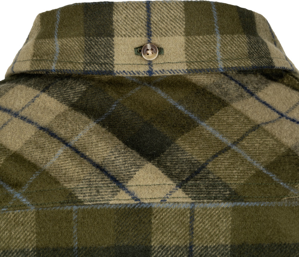 Jack Pyke Bleasdale Heavy Flannel Shirt - Green Check