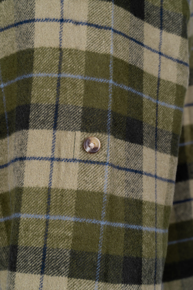 Jack Pyke Bleasdale Heavy Flannel Shirt - Green Check