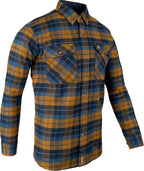 Jack Pyke Bleasdale Heavy Flannel Shirt - Navy Russet Check