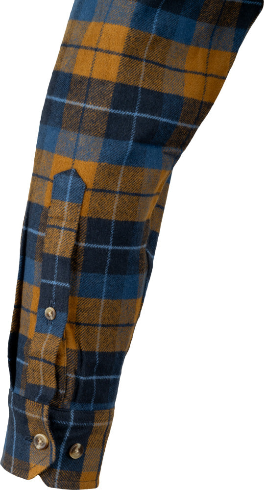 Jack Pyke Bleasdale Heavy Flannel Shirt - Navy Russet Check