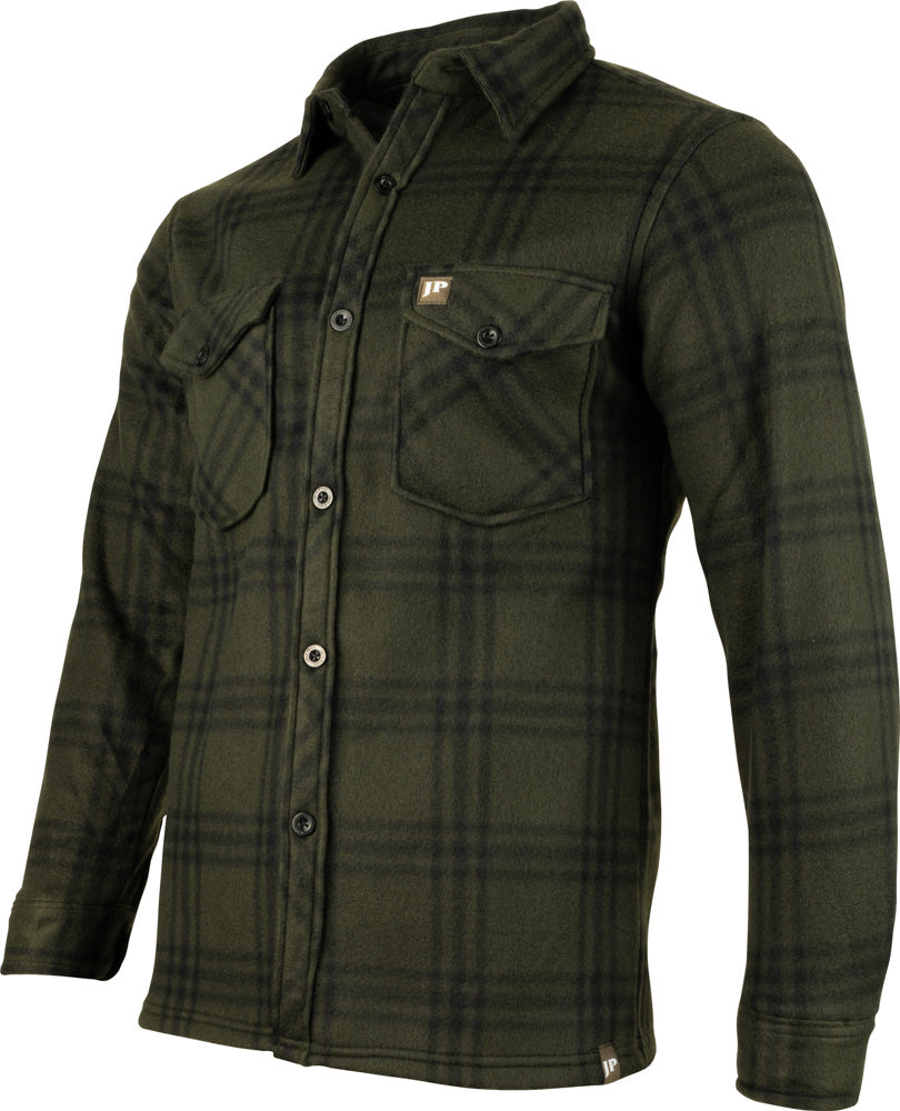 Jack Pyke Polar Fleece Shirt - Green Check