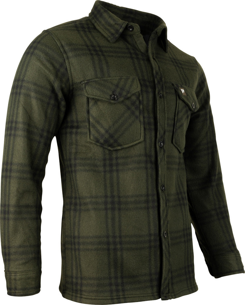 Jack Pyke Polar Fleece Shirt - Green Check