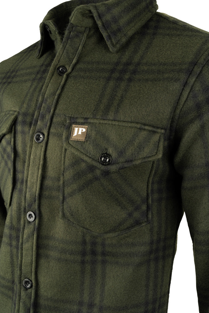 Jack Pyke Polar Fleece Shirt - Green Check