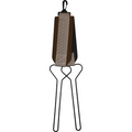 Jack Pyke game carrier showing neoprene strap with nylon webbing reinforcement, 4mm steel loops and rotatable heavy-duty belt clip