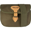 Jack Pyke speed loader cartridge bag in green - 600D Cordura construction, faux leather trim, buckle fastening and adjustable shoulder strap with four-cartridge holder