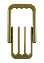 Jack Pyke foldable game carrier fully open, showing ergonomic grooved handle and game-carrying frame