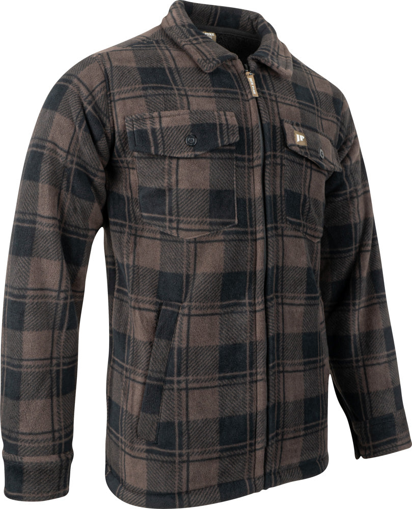 Jack Pyke Tundra Shirt right side view showing zipped side pocket and overall length