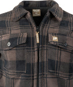 Full-length zip detail on Jack Pyke Tundra Shirt for fast on-off in changeable conditions