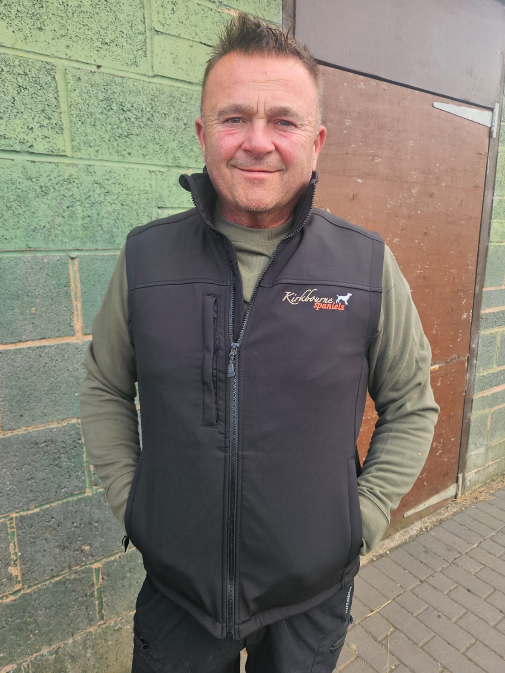 Kirkbourne Spaniels embroidered Regatta gilet - warm windproof bodywarmer supporting McNeills Mill animal farm Doncaster