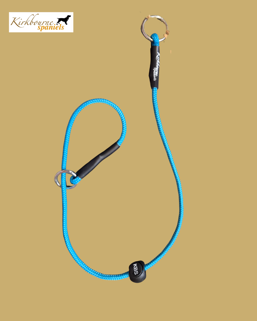 Kirkbourne Spaniels 6mm PPM braided slip collar - available in 40+ colours, ring or thimble hardware. Personalised gundog slip collar handmade to order in Yorkshire. Washable, fast drying, non-toxic.