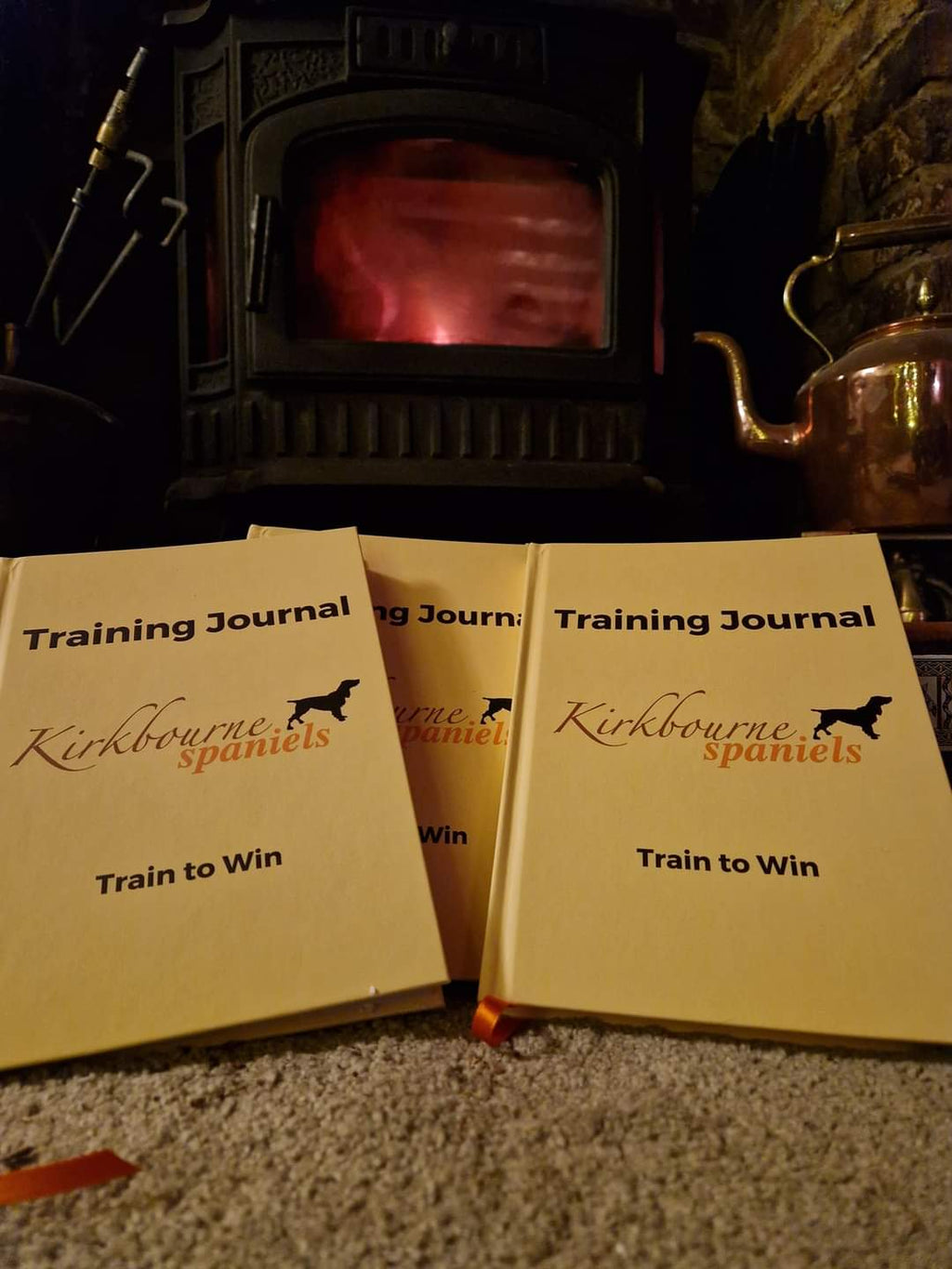Kirkbourne Spaniels training journal - soft cover spined notebook for recording gundog training sessions, progress and achievements

