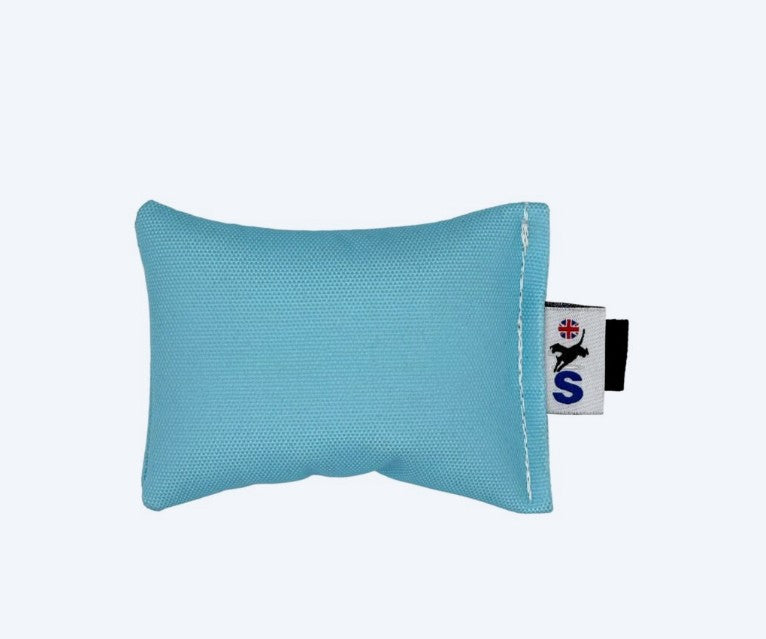 Sporting Saint baby blue puppy canvas dummy - 45g lightweight soft canvas gundog training dummy for first retrieves soft-mouth development and early marking exercises in young spaniels and retrievers