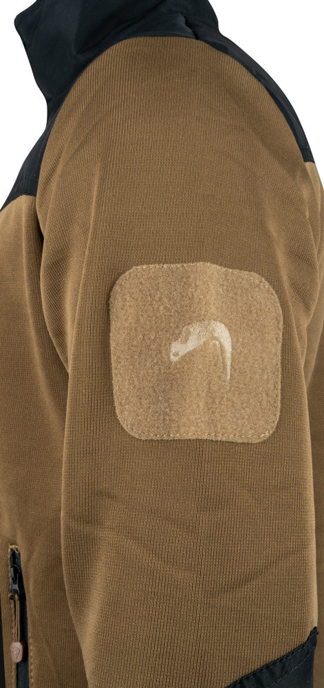 Hook and loop ID patch on left arm of Viper Gen 2 Special Ops Fleece Jacket for badges and insignia