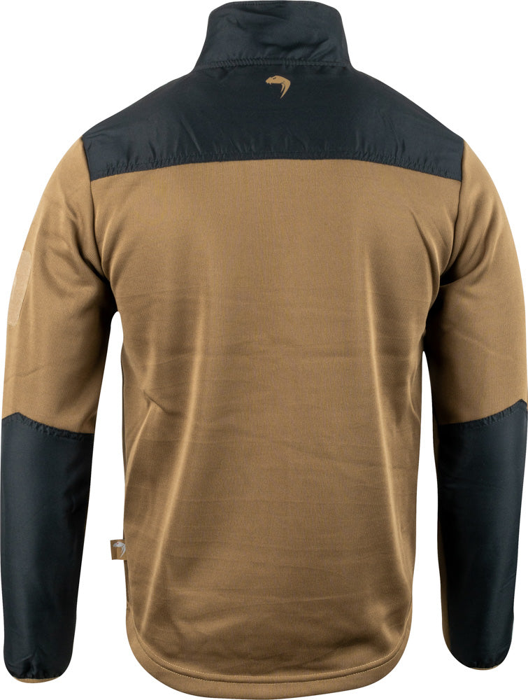 Viper Gen 2 Special Ops Fleece Jacket rear view showing Viper snake head logo and contrasting shoulder panels