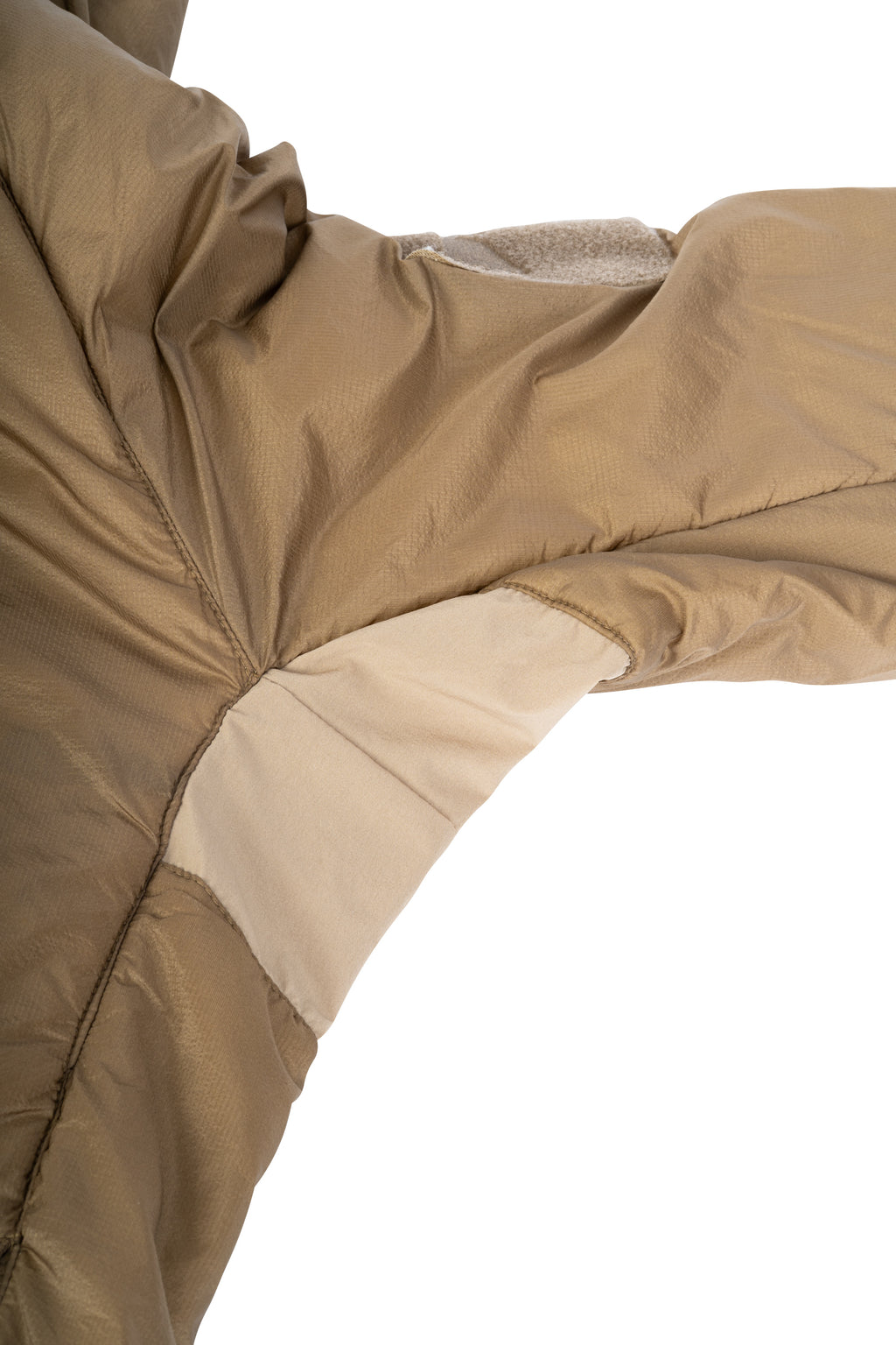 Vented mesh underarm panel detail on Viper Tactical Frontier Jacket for breathability during active use