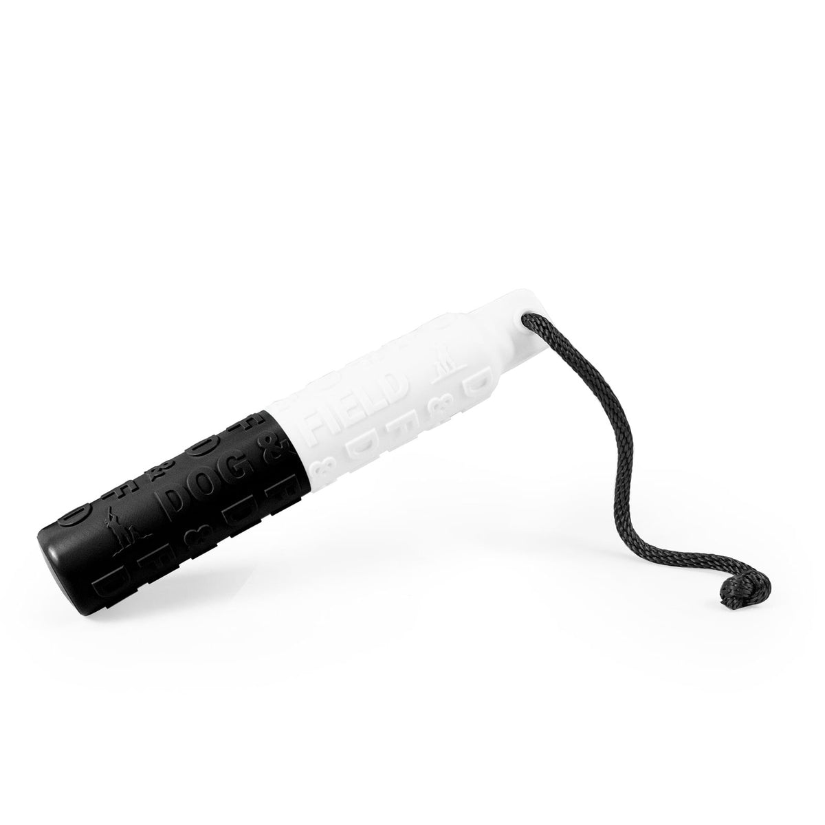 Dog & Field B-LINE bumper white and black - durable 250g gundog bumper dummy for land and water retrieve training