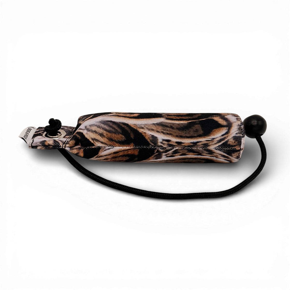 Dog & Field Original Clone 100g snipe dummy lying down - realistic snipe feather print pattern lightweight canvas dummy for spaniel and small breed gundog retrieve training