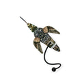 Dog & Field Original Clone snipe dead bird dummy back view - ultra-HD snipe feather print with realistic head wings and tail for gundog pick up carry and delivery training