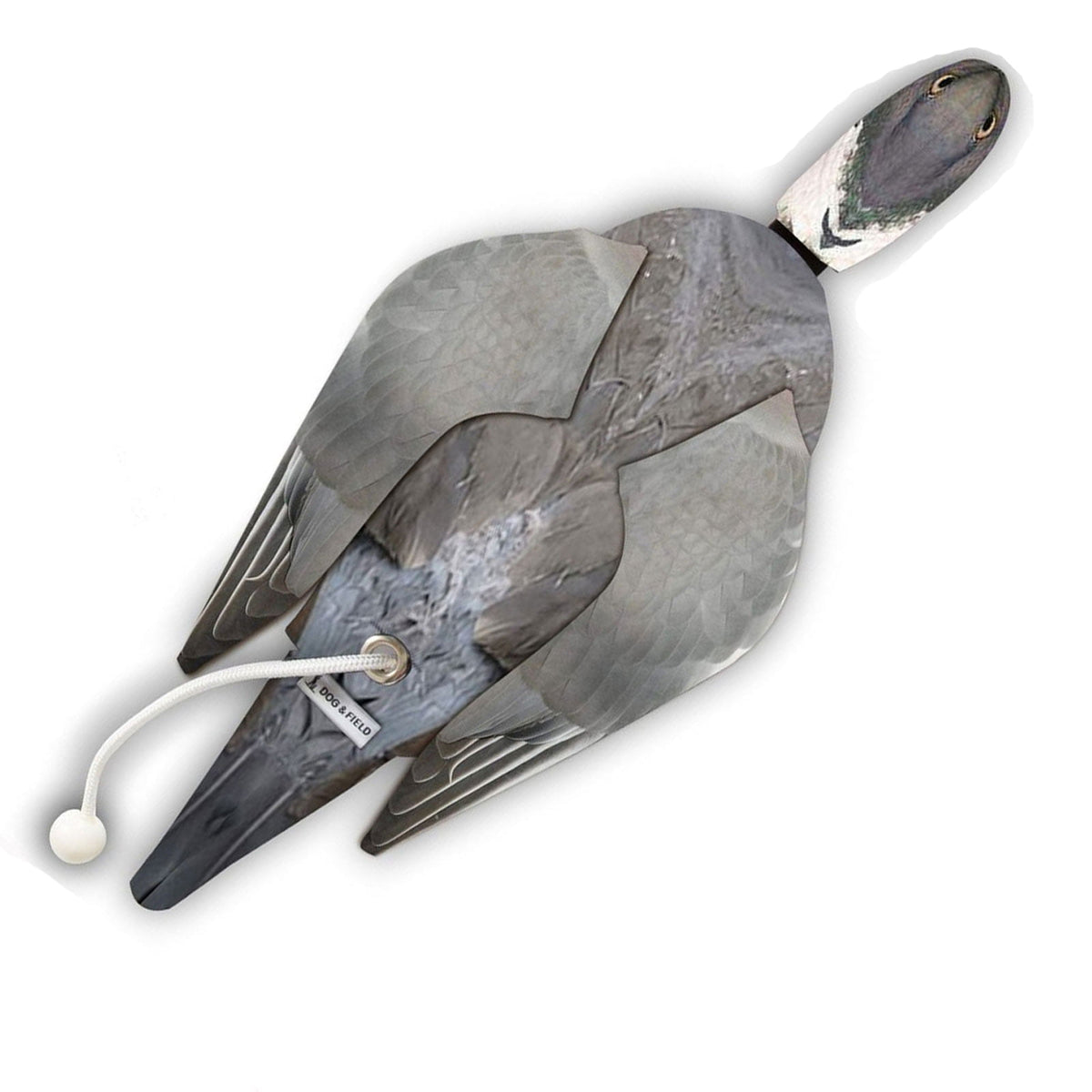 Dog & Field Original Clone wood pigeon dead bird dummy second side view - ultra-HD printed wood pigeon feather pattern with scent absorbent robust fabric for advanced gundog retrieve training on shooting days