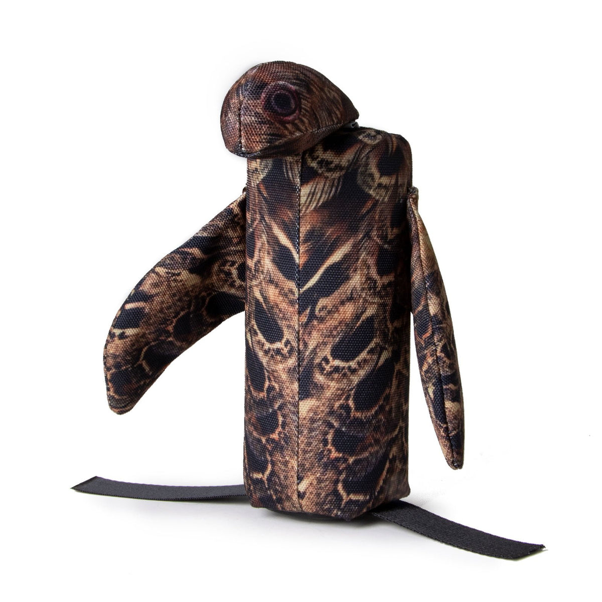 Dog & Field Original Clone hen launcher dummy with wings and head standing - realistic hen pheasant shape and HD feather print for gundog dummy launcher marking work