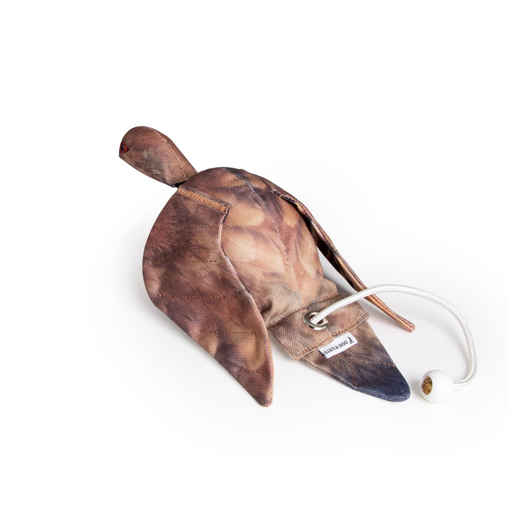 Ultra-HD feather print partridge dummy with head wings and tail - realistic gundog retrieve training aid