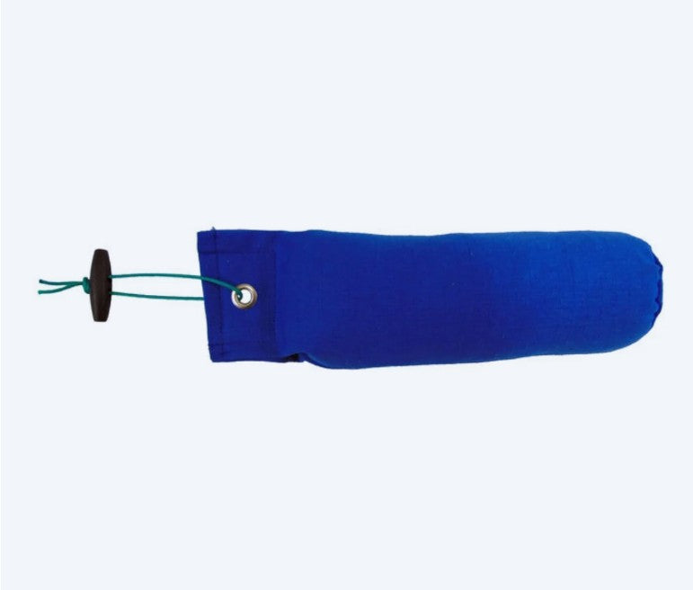 Sporting Saint 1lb blue canvas dummy - durable premium canvas UK-made gundog training dummy with true 1lb weight for marking memory retrieves and distance back-line work