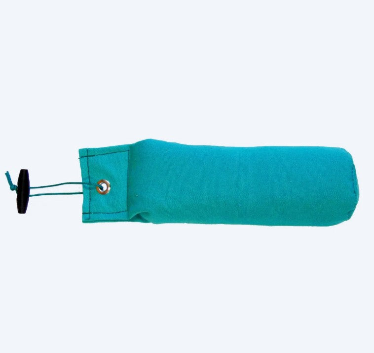 Sporting Saint 1lb green canvas dummy - UK handcrafted gundog training dummy with balanced 1lb weight for consistent marking drills memory retrieves and structured field conditioning