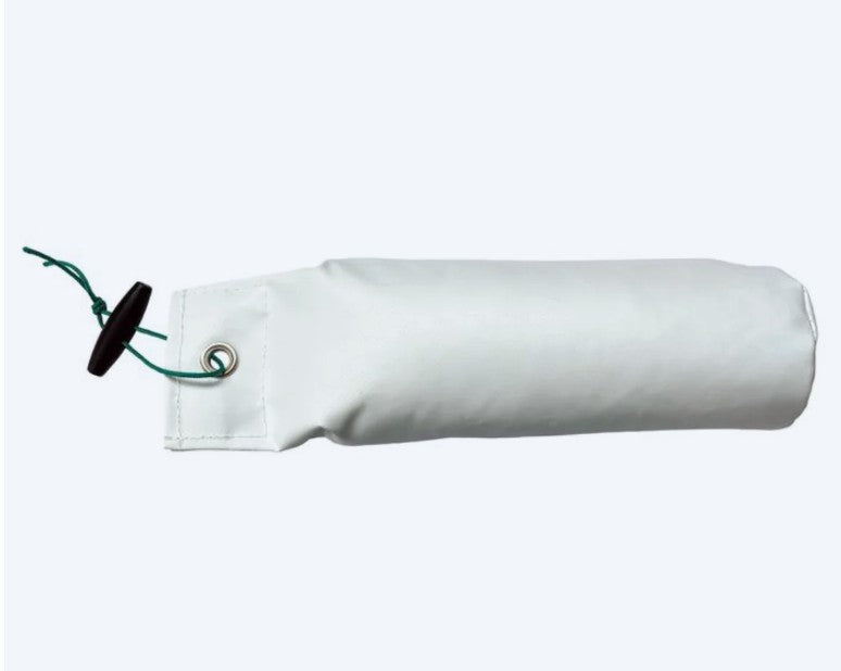 Sporting Saint 1lb white PVC canvas dummy - durable UK-made gundog training dummy with 1lb field-relevant weight for marking and memory retrieves - note PVC variants do not float