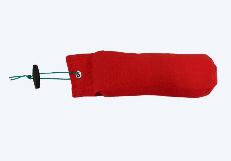 Sporting Saint 1lb red canvas dummy - high visibility UK handcrafted gundog training dummy with 1lb field-relevant weight for marking memory retrieves and stamina conditioning drills