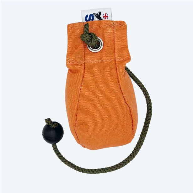 Sporting Saint orange dummy ball - high visibility 190g gundog training ball for retrieve engagement visual tracking and marking drills in early and advanced training