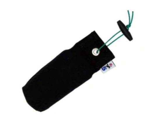 Sporting Saint half pound black canvas dummy - handcrafted UK gundog training dummy with true half pound balance for marking memory retrieves and structured field training