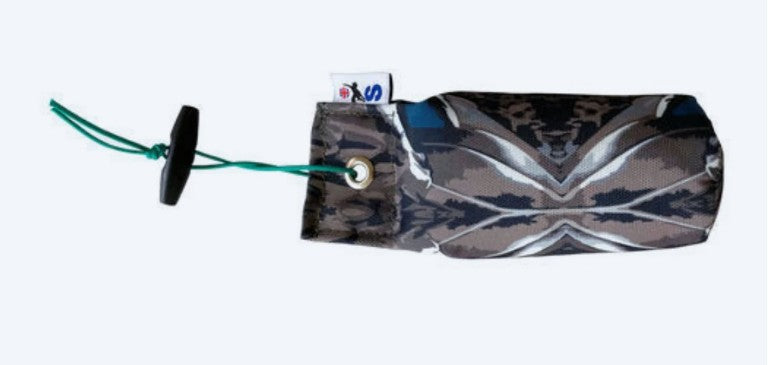 Sporting Saint half pound FLIGHT mallard canvas dummy - handcrafted UK duck feather print gundog training dummy for realistic water and field retrieve marking and memory drills