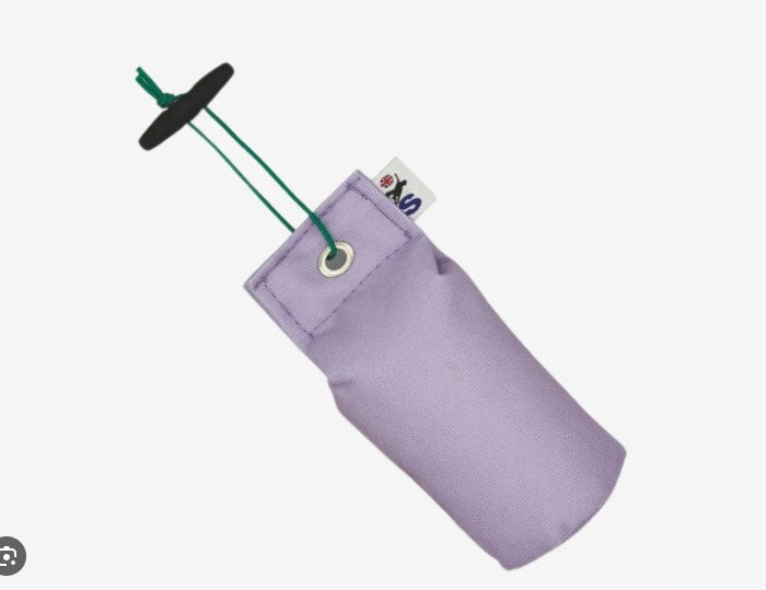 Sporting Saint half pound lilac canvas dummy - durable premium canvas UK-made gundog training dummy for consistent retrieve work marking and memory drills in all working breeds