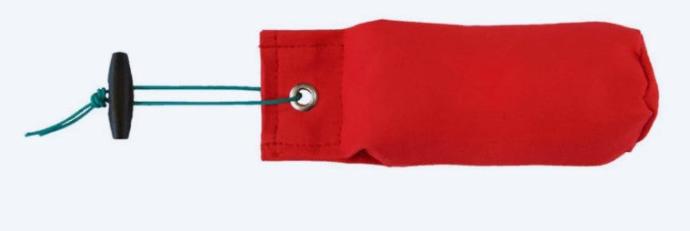 Sporting Saint half pound red canvas dummy - high visibility handcrafted UK gundog training dummy for marking memory retrieves and hand and launcher throwing practice in gundogs