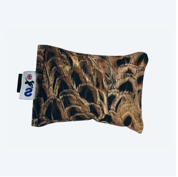 Sporting Saint FLIGHT hen pheasant puppy canvas dummy - lightweight feather print gundog training dummy for early realistic retrieve introduction and soft-mouth development in young spaniels and retrievers